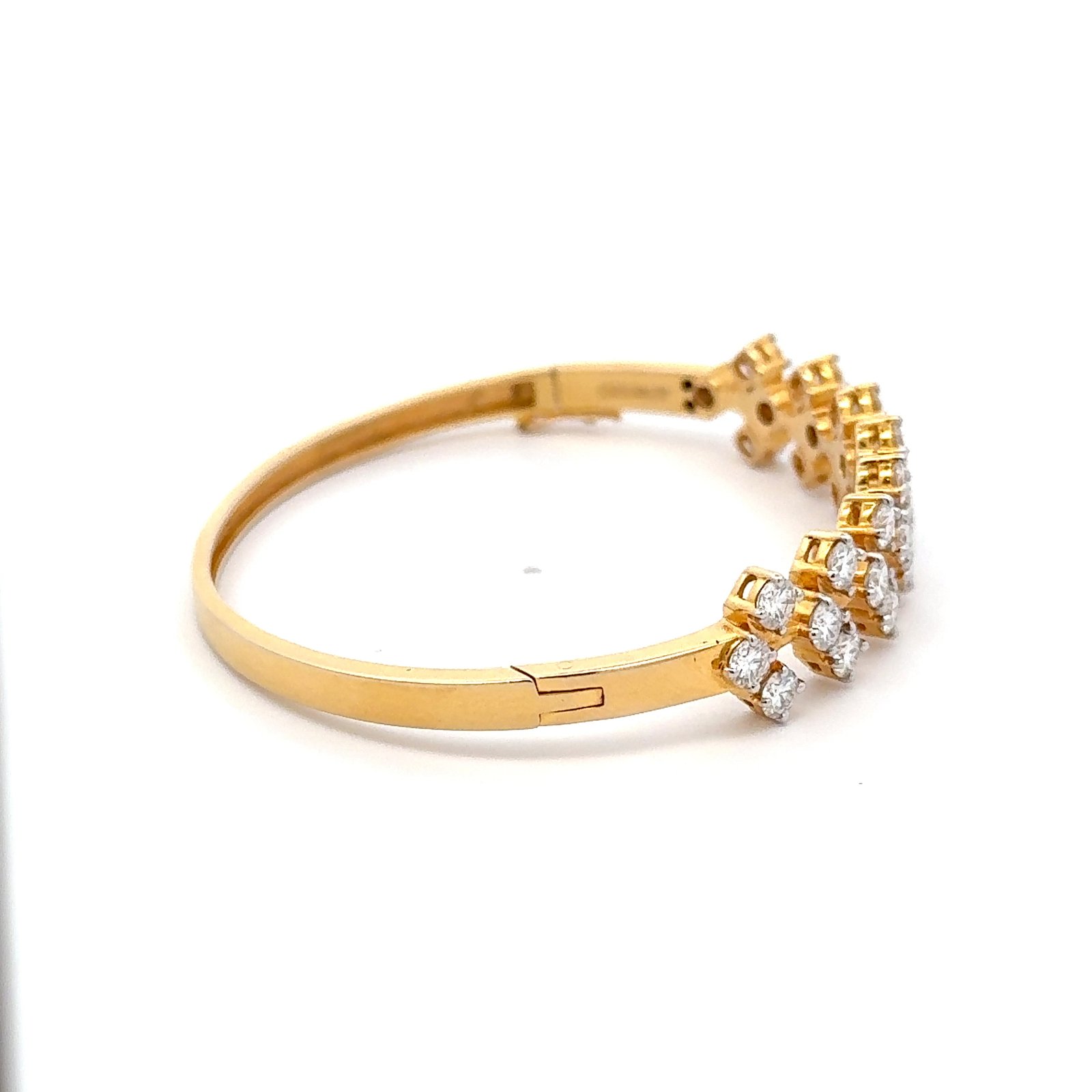 Round Cut Moissanite (2.50CT D.E.W ) Bracelet In 14k Gold #BR102