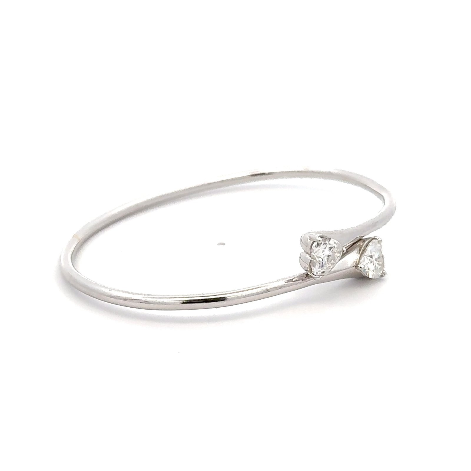 Heart Shape Moissanite (2.0CT D.E.W ) Bracelet In 14k Gold  #BR95